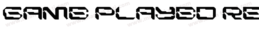 Game Played Regular字体转换